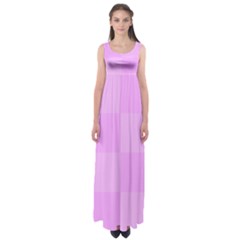 Pink Gingham Check Squares Empire Waist Maxi Dress by yoursparklingshop