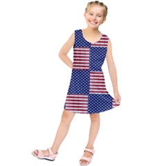 Red White Blue Stars And Stripes Kids  Tunic Dress by yoursparklingshop