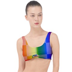 Lgbt Rainbow Buffalo Check Lgbtq Pride Squares Pattern The Little Details Bikini Top by yoursparklingshop