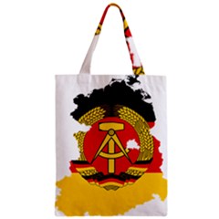 Flag Map of East Germany (1959¨C1990) Zipper Classic Tote Bag