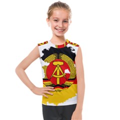 Flag Map of East Germany (1959¨C1990) Kids  Mesh Tank Top