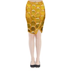 Hexagon Windows Midi Wrap Pencil Skirt by essentialimage