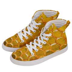 Hexagon Windows Men s Hi-top Skate Sneakers by essentialimage