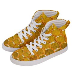 Hexagon Windows Women s Hi-top Skate Sneakers by essentialimage