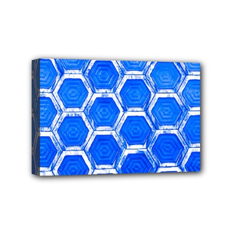 Hexagon Windows Mini Canvas 6  X 4  (stretched) by essentialimage