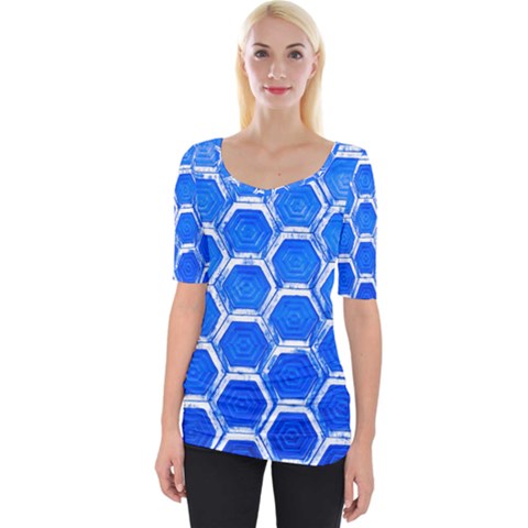 Hexagon Windows Wide Neckline Tee by essentialimage