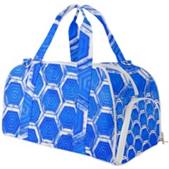 Hexagon Windows Burner Gym Duffel Bag by essentialimage