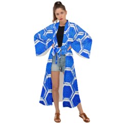 Hexagon Windows Maxi Kimono by essentialimage