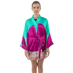 Two Hearts Long Sleeve Satin Kimono by essentialimage