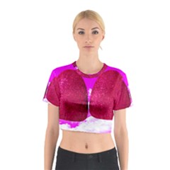 Two Hearts Cotton Crop Top