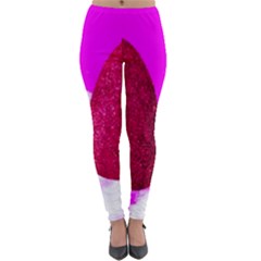 Two Hearts Lightweight Velour Leggings by essentialimage