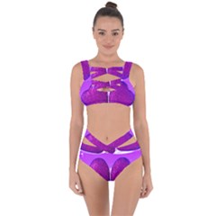 Two Hearts Bandaged Up Bikini Set 