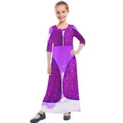 Two Hearts Kids  Quarter Sleeve Maxi Dress