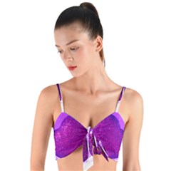 Two Hearts Woven Tie Front Bralet