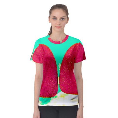 Two Hearts Women s Sport Mesh Tee by essentialimage