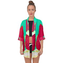 Two Hearts Open Front Chiffon Kimono by essentialimage