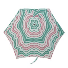 Waving Lines Vivid Pattern Mini Folding Umbrellas