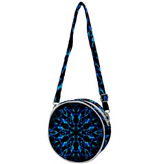 Digital Handdraw Floral Crossbody Circle Bag