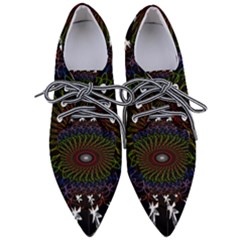 Digital Handdraw Floral Pointed Oxford Shoes by Sparkle