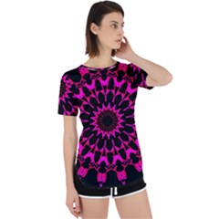 Digital Handdraw Floral Perpetual Short Sleeve T-shirt