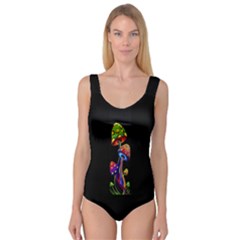 Mushroom Painting Princess Tank Leotard  by AstralArtistV