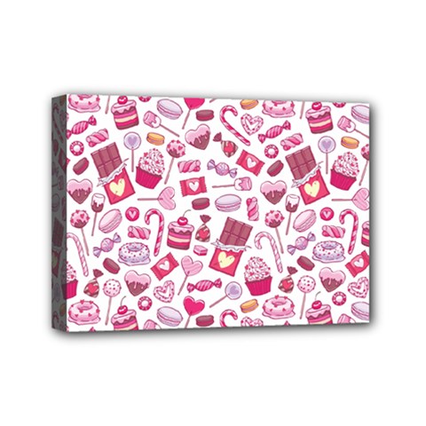 Chocolates And Love Mini Canvas 7  X 5  (stretched)