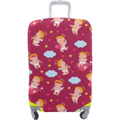 Cupid Love Luggage Cover (large) by designsbymallika