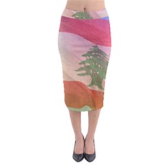 Lebanon Midi Pencil Skirt by AwesomeFlags