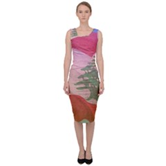 Lebanon Sleeveless Pencil Dress by AwesomeFlags