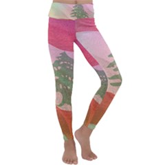 Lebanon Kids  Lightweight Velour Classic Yoga Leggings by AwesomeFlags