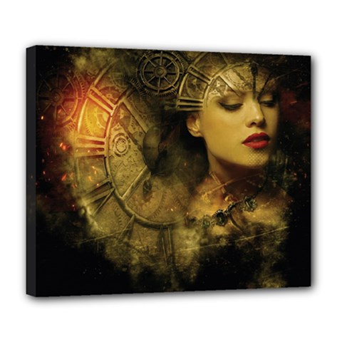Surreal Steampunk Queen From Fonebook Deluxe Canvas 24  X 20  (stretched) by 2853937