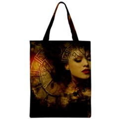 Surreal Steampunk Queen From Fonebook Zipper Classic Tote Bag