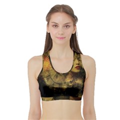 Surreal Steampunk Queen From Fonebook Sports Bra With Border by 2853937