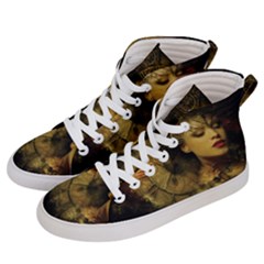 Surreal Steampunk Queen From Fonebook Men s Hi-top Skate Sneakers by 2853937