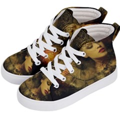 Surreal Steampunk Queen From Fonebook Kids  Hi-top Skate Sneakers by 2853937