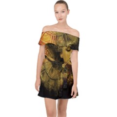 Surreal Steampunk Queen From Fonebook Off Shoulder Chiffon Dress by 2853937