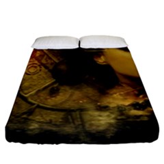 Surreal Steampunk Queen From Fonebook Fitted Sheet (king Size) by 2853937