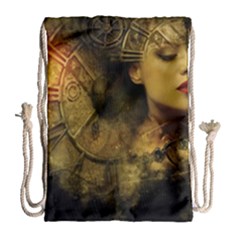 Surreal Steampunk Queen From Fonebook Drawstring Bag (large)