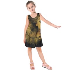 Surreal Steampunk Queen From Fonebook Kids  Sleeveless Dress by 2853937