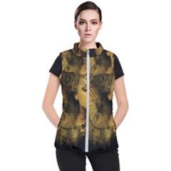 Surreal Steampunk Queen From Fonebook Women s Puffer Vest