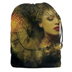 Surreal Steampunk Queen From Fonebook Drawstring Pouch (3xl)