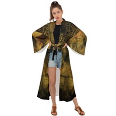 Surreal Steampunk Queen From Fonebook Maxi Kimono by 2853937