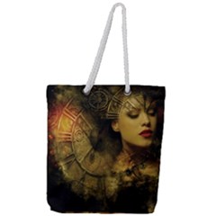 Surreal Steampunk Queen From Fonebook Full Print Rope Handle Tote (large) by 2853937