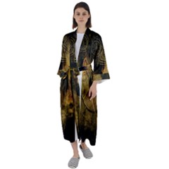 Surreal Steampunk Queen From Fonebook Maxi Satin Kimono by 2853937