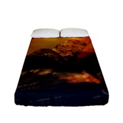 Tiger King In A Fantastic Landscape From Fonebook Fitted Sheet (full/ Double Size) by 2853937