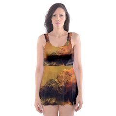 Tiger King In A Fantastic Landscape From Fonebook Skater Dress Swimsuit by 2853937