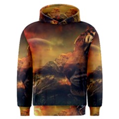 Tiger King In A Fantastic Landscape From Fonebook Men s Overhead Hoodie by 2853937