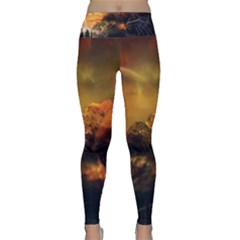 Tiger King In A Fantastic Landscape From Fonebook Lightweight Velour Classic Yoga Leggings by 2853937