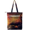 Tiger King In A Fantastic Landscape From Fonebook Double Zip Up Tote Bag View2