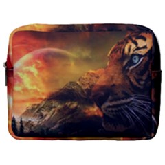 Tiger King In A Fantastic Landscape From Fonebook Make Up Pouch (large) by 2853937